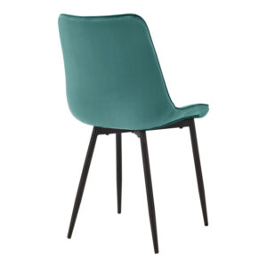327 000078 1 Chair Berne Argos The Classic petrol velvet with black metal leg 53x57x87cm