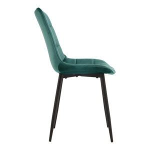 327 000078 2 Chair Berne Argos The Classic petrol velvet with black metal leg 53x57x87cm