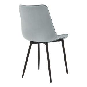 327 000079 1 Chair Berne Argos The Classic grey velvet with black metal leg 53x57x87cm