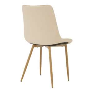327 000080 1 Chair Berne Argos The Classic cream velvet with natural color metal leg 53x57x87cm