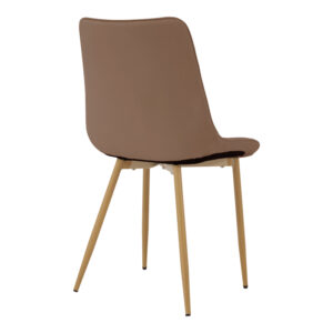 327 000081 1 Chair Berne Argos The Classic brown velvet with natural color metal leg 53x57x87cm