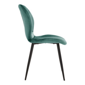 327 000087 2 Chair Jelour Argos The Classic petrol velvet with black metal leg 55x54,5x84,5cm