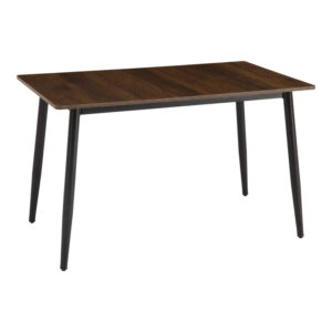 Table Loza Argos The Classic walnut MDF with black metal leg 140x80x73cm