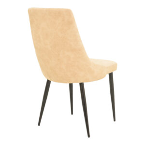 327 000092 1 Chair Trenda Argos The Classic beige fabric with black metal leg 59x44x90cm