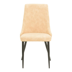 327 000092 3 Chair Trenda Argos The Classic beige fabric with black metal leg 59x44x90cm