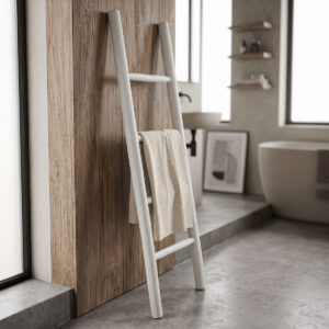 Morjeve Argos The Classic ladder white wash color teak wood 45x6x150cm