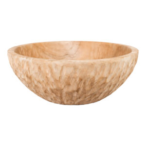 Deco bowl Feldo Argos The Classic teak wood in natural color D30x10cm