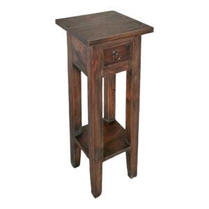 336 000048 2 Side table Orkney Argos The Classic mindi wood in walnut color 25x25x67cm