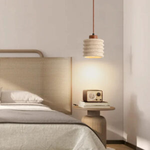 342 000156 1 Ceiling lamp Fino Argos The Classic walnut wood and travertie D12x16cm
