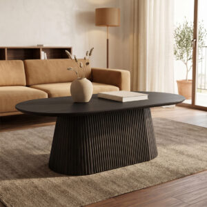 Aithra Argos The Classic coffee table black solid mango wood 120x60x42cm