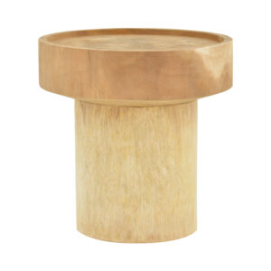 Side table Orbina Argos The Classic suar wood in natural shade D50x50cm