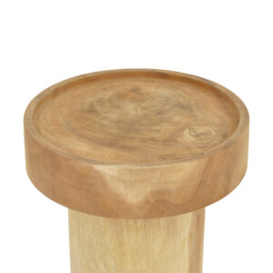 Side table Orbina Argos The Classic suar wood in natural shade D50x50cm