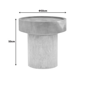 Side table Orbina Argos The Classic suar wood in natural shade D50x50cm
