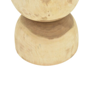 Stool Table Hourglass Argos The Classic suar wood in natural shade D40x45cm