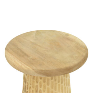 Side table Cortney Argos The Classic suar wood in natural shade D40x50cm