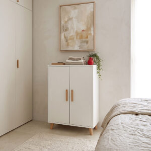 Cabinet Tamera Argos The Classic white with natural color MDF 60x30x120cm