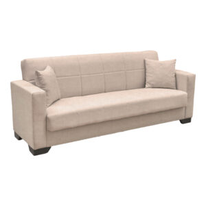 438 000022 1 Vox Sofa bed Argos The Classic three seater with storage space beige fabric 210x84x83cm