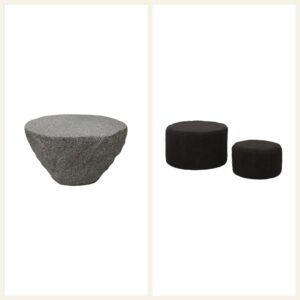 The Coffee Table and Poufs Package